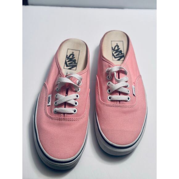 Women’s Vans Classic Authentic Mule Slip on Sneakers powder pink canvas- size 9 - Picture 7 of 9